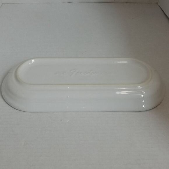 Fiestaware Fiesta CERAMIC Bread Tray Server Plater Dish Plate White - Picture 10 of 15